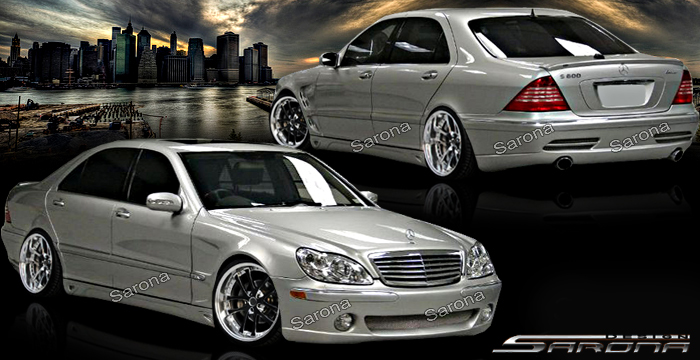 Custom Mercedes S Class  Sedan Body Kit (2003 - 2006) - $1590.00 (Manufacturer Sarona, Part #MB-037-KT)